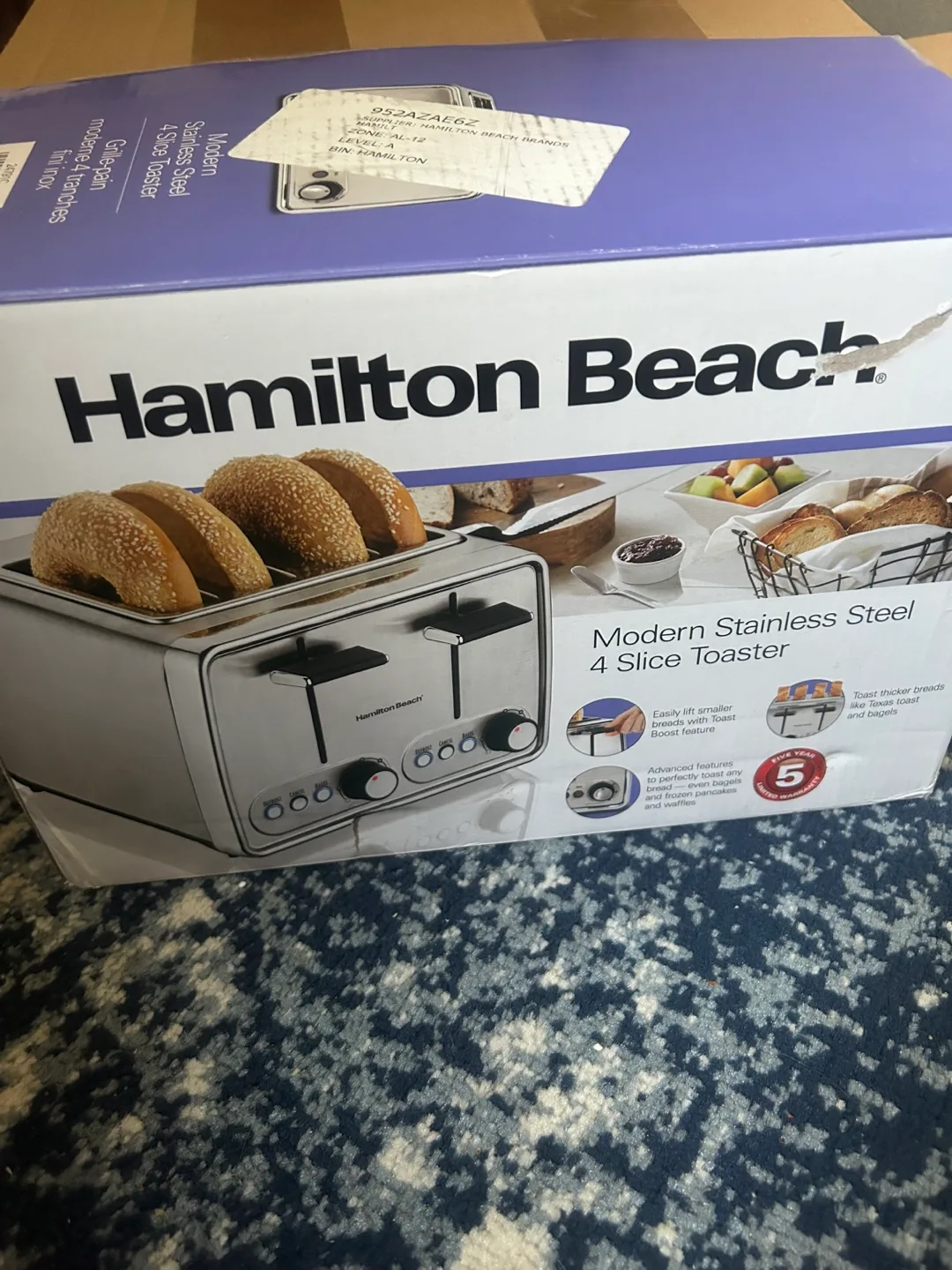 Hamilton Beach Modern Stainless Steel 4-Slice Toaster thumbnail