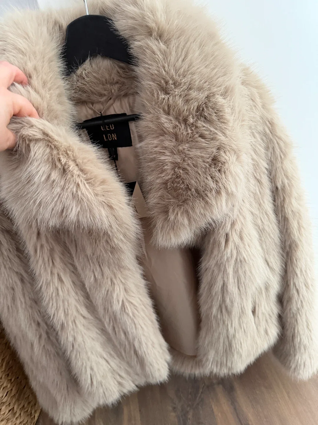 QED London Faux Fur Coat - Size L image indicator(4)