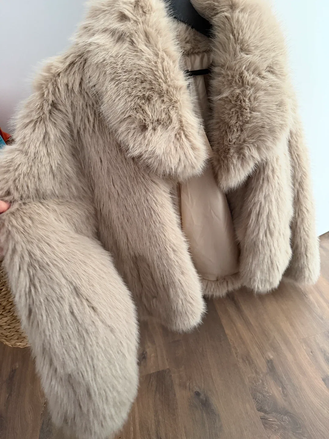 QED London Faux Fur Coat - Size L image indicator(5)