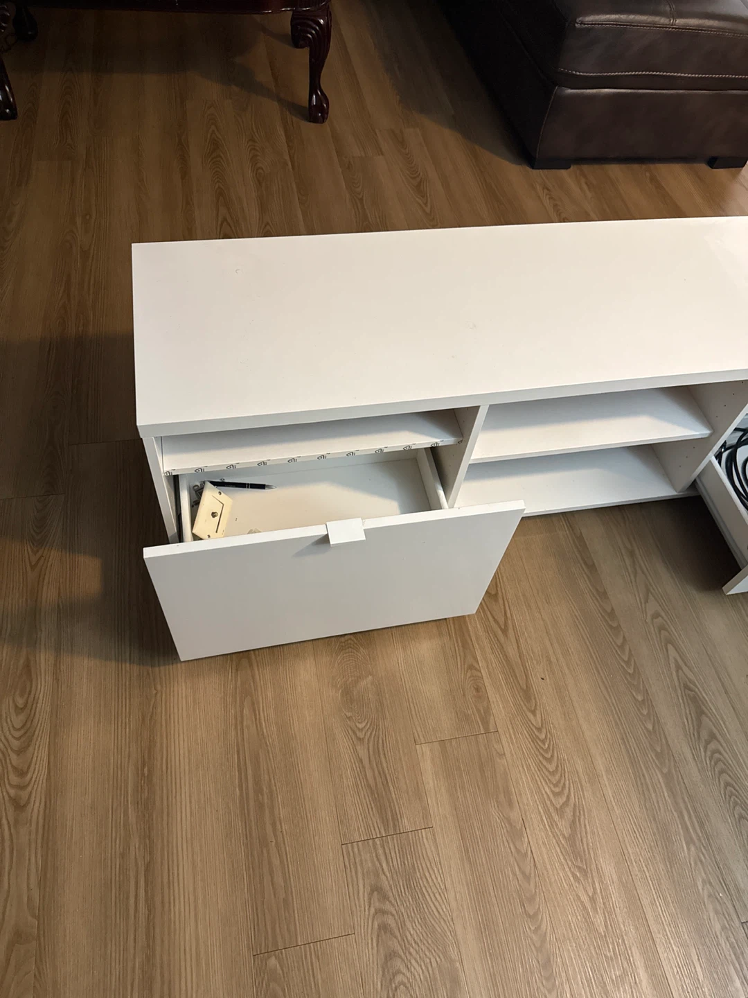 White TV Stand/Media Console - photo 2