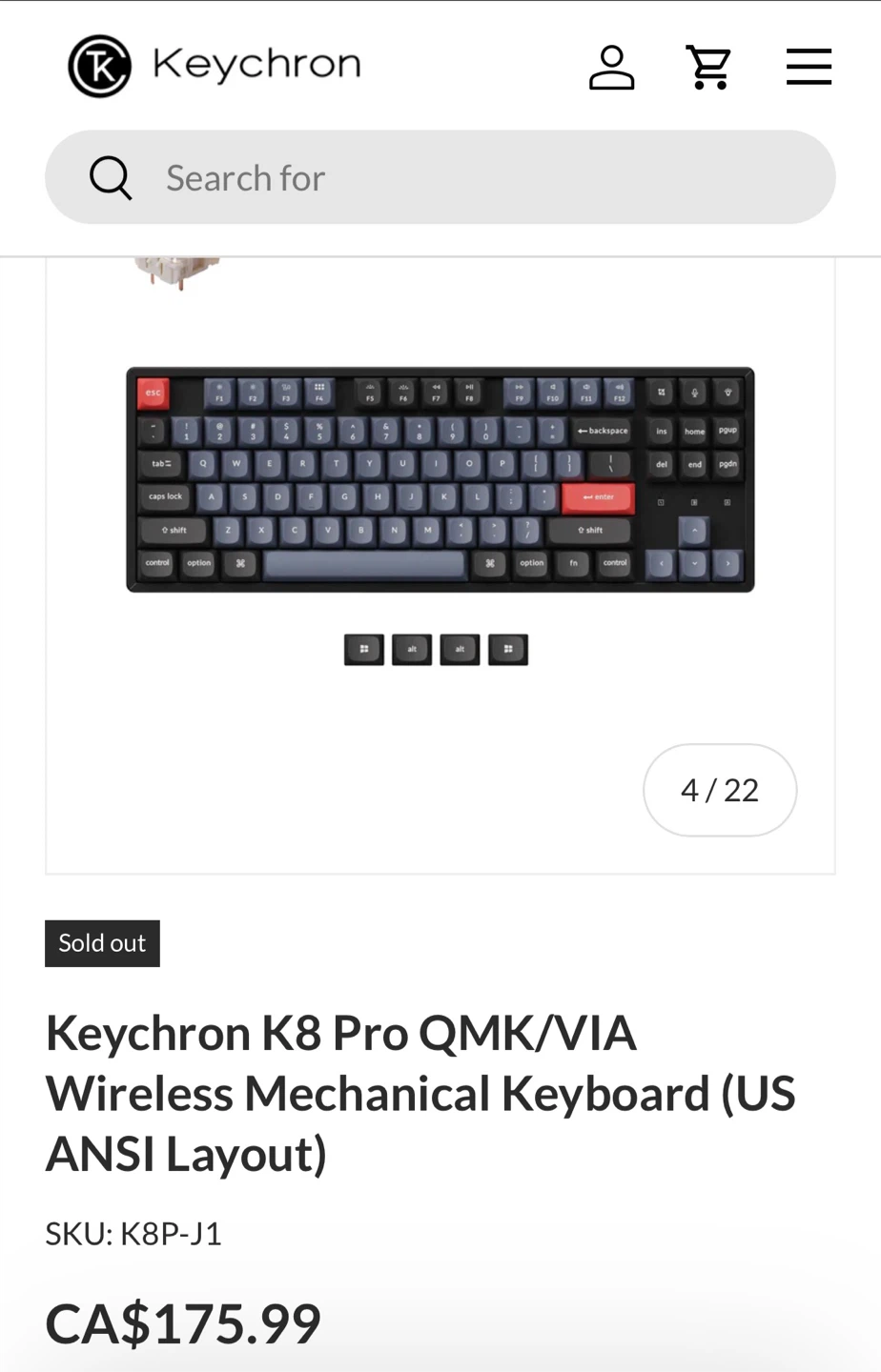 Keychron K8 Pro Mechanical Keyboard - photo 5