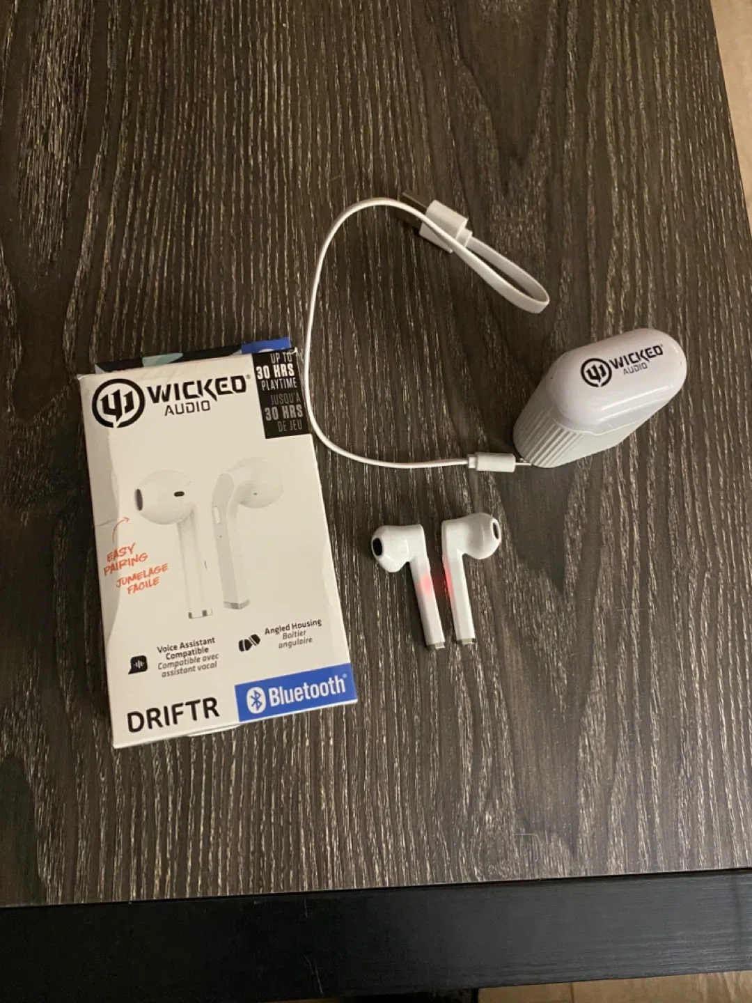 Wicked Audio Driftr Bluetooth Earbuds - Like New!