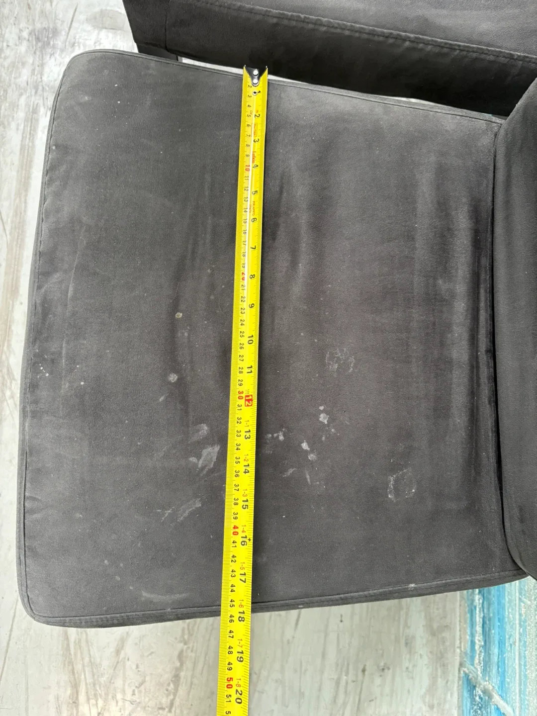 Two greyish Upholstered Dining Chairs image indicator(7)