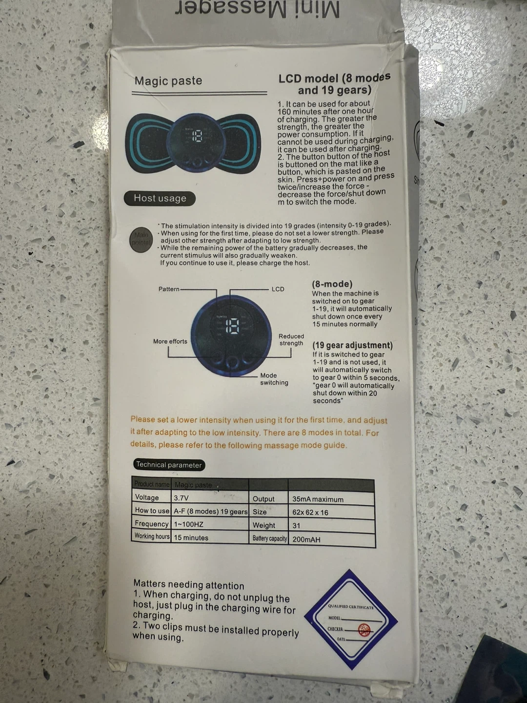 Mini Massager - LCD Model with 8 Modes & 19 Gears - photo 2
