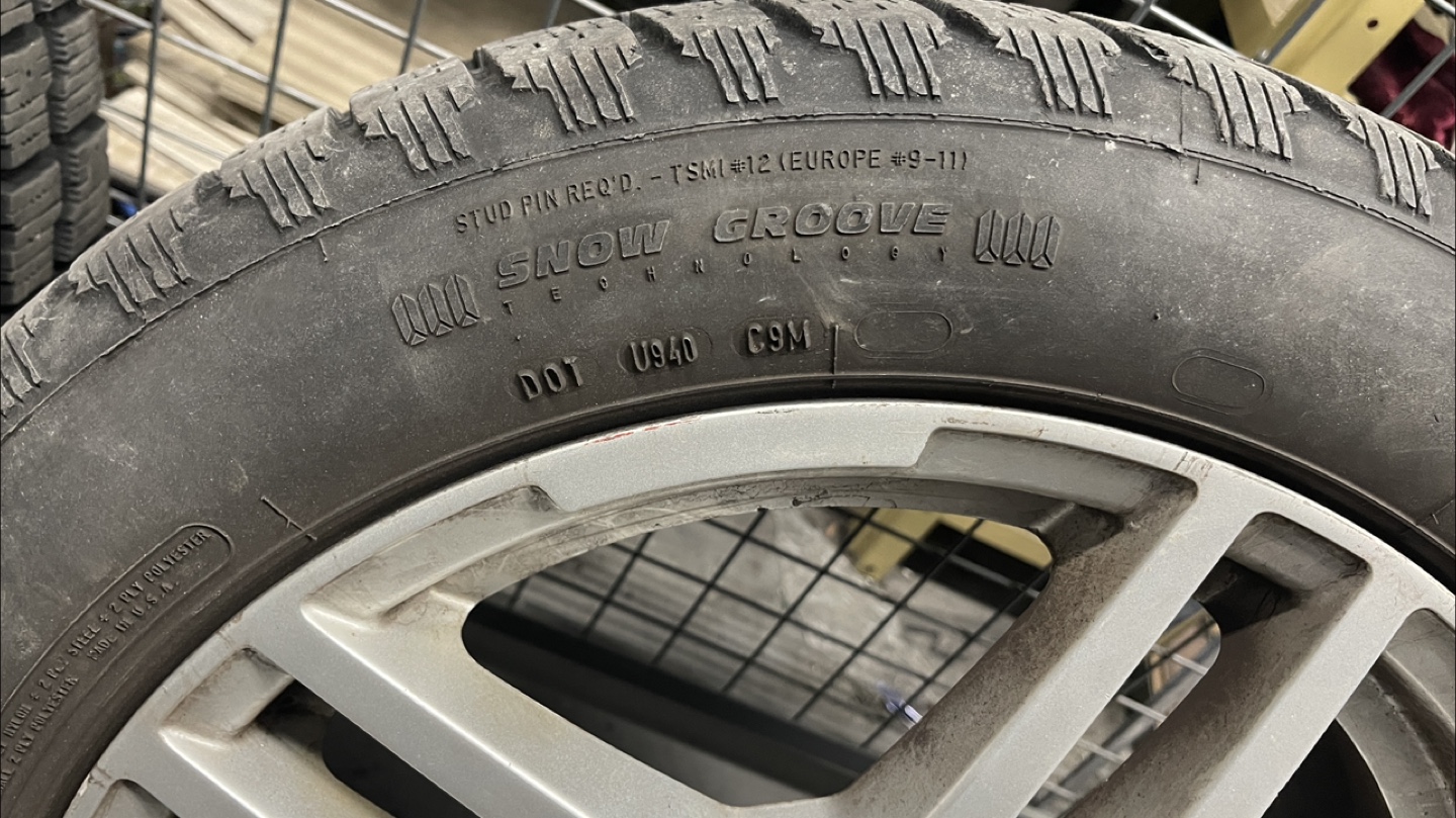 3 Mercedes Snow Tires with Rim-Cooper Weather-Master 225/50R17