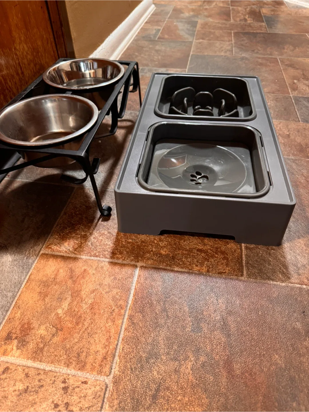 URPOWER Elevated Dog Food and Water Bowl - Dark Gray image indicator(7)
