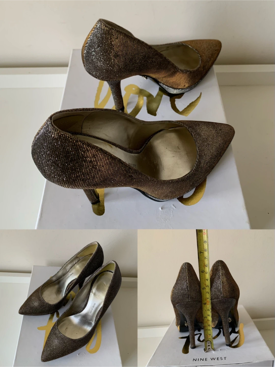 Nine West Glitter Heels - Size 5