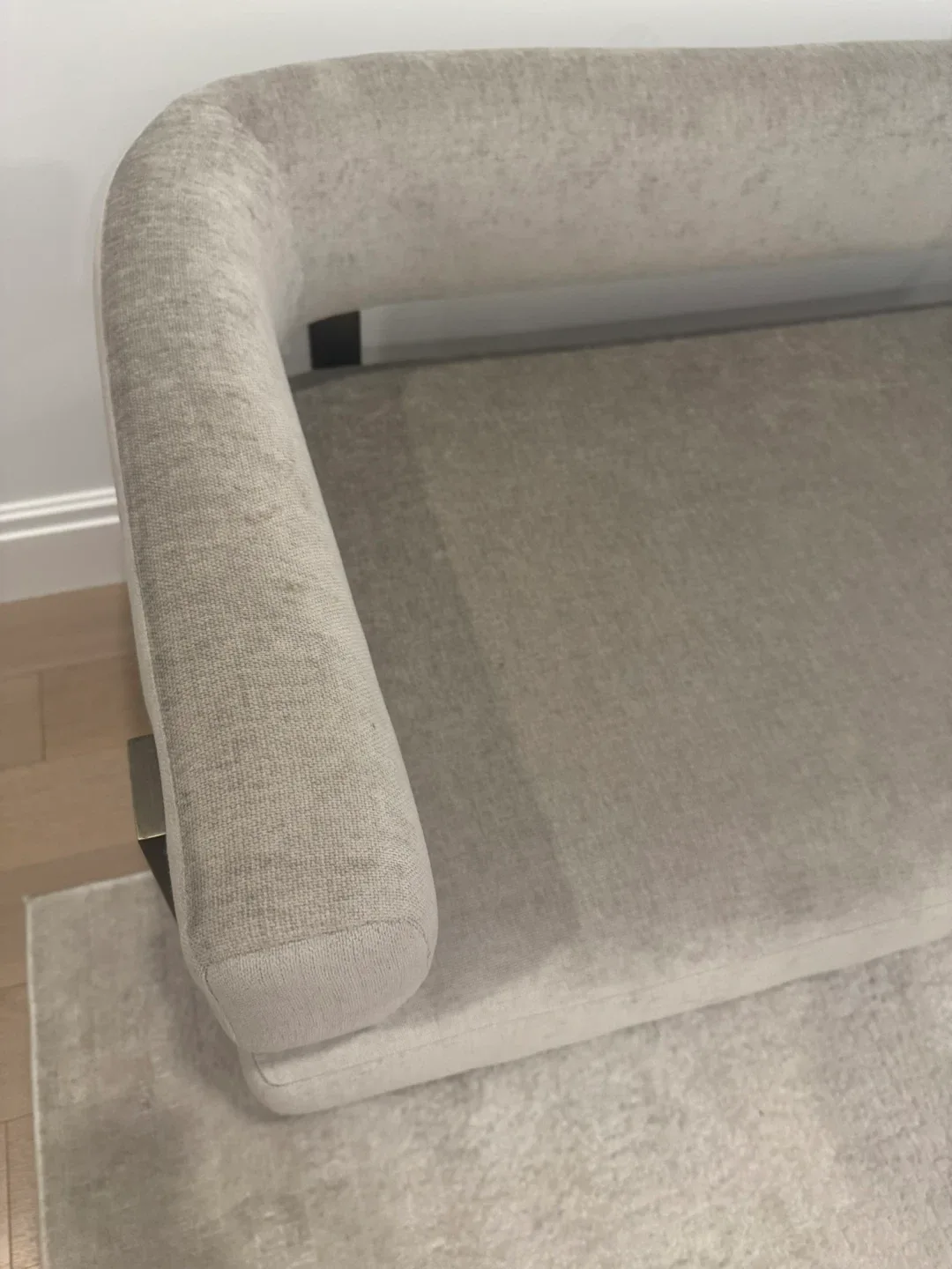 Upholstered Bench Loveseat - Beige image indicator(2)