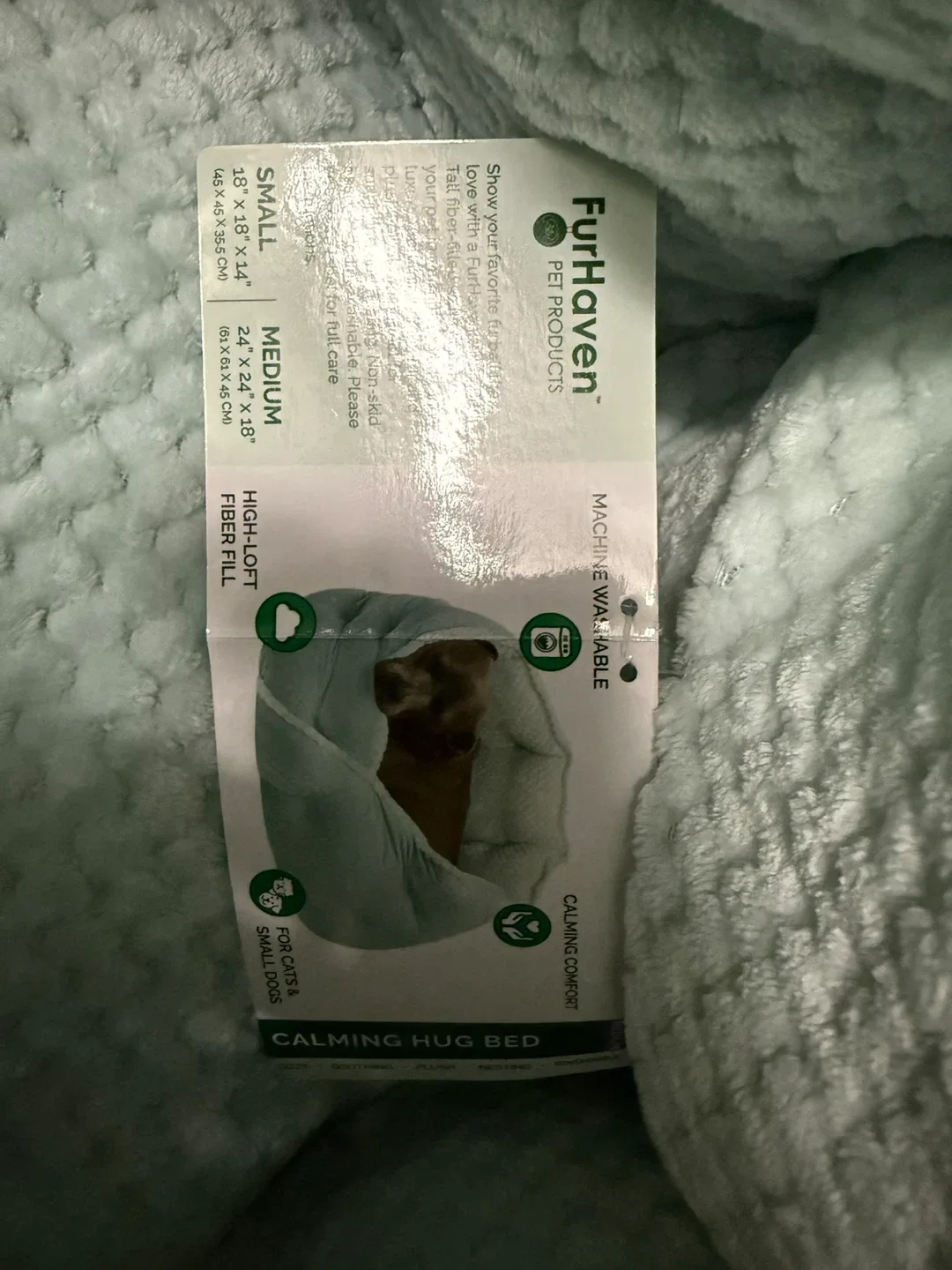 New with tag FurHaven Calming Hug pet Bed - Medium image indicator(3)