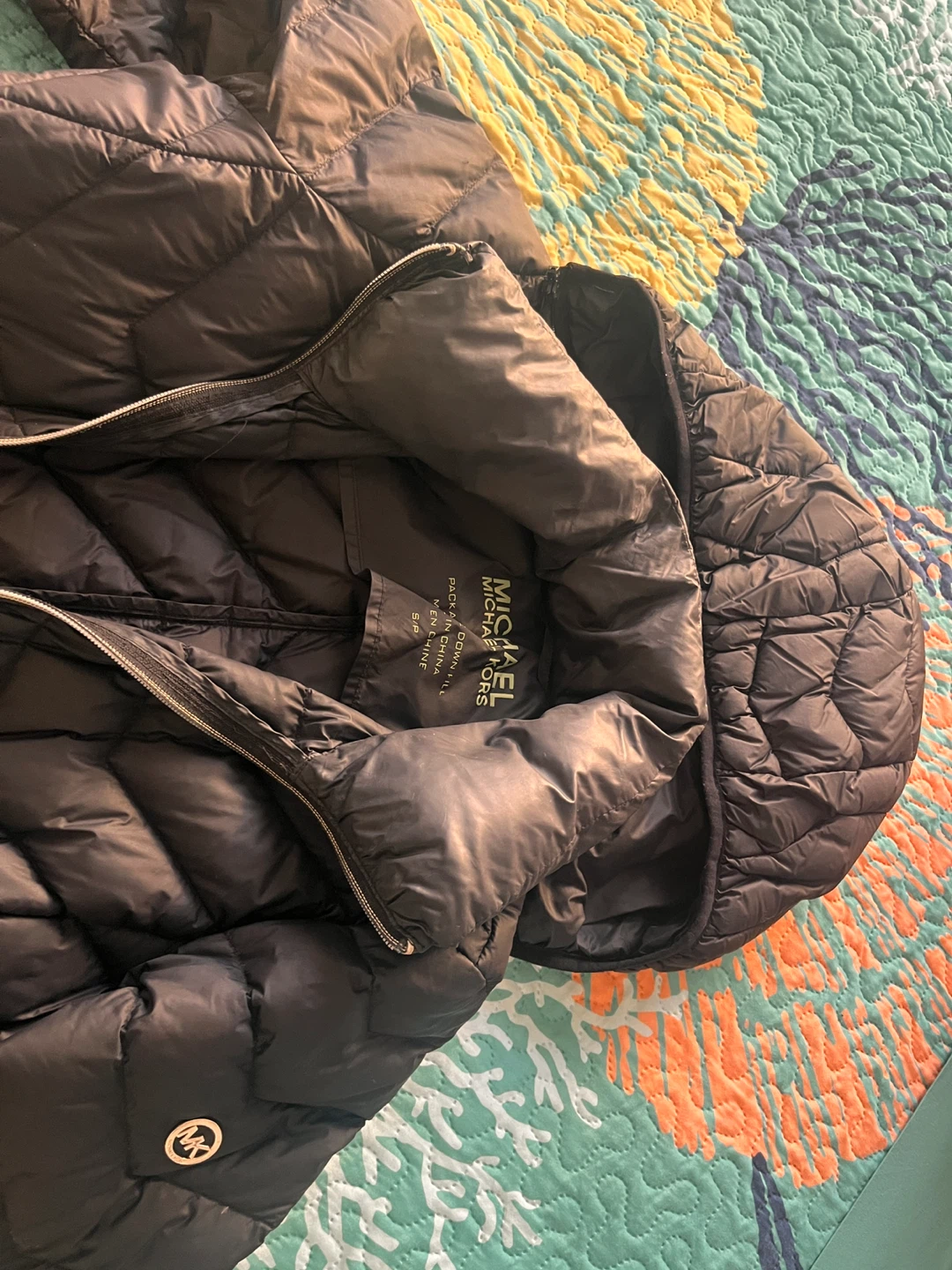 Michael Kors Black Down Puffer Jacket - Size S