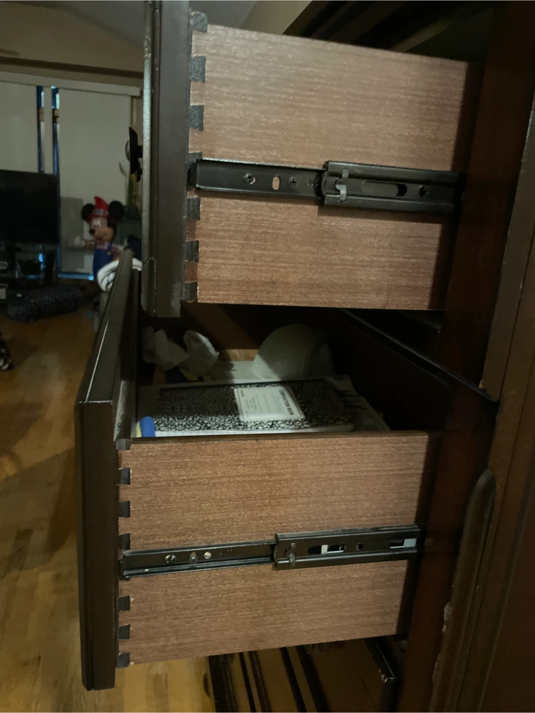 Dark Wood 6-Drawer Dresser - Great Condition! - photo 2