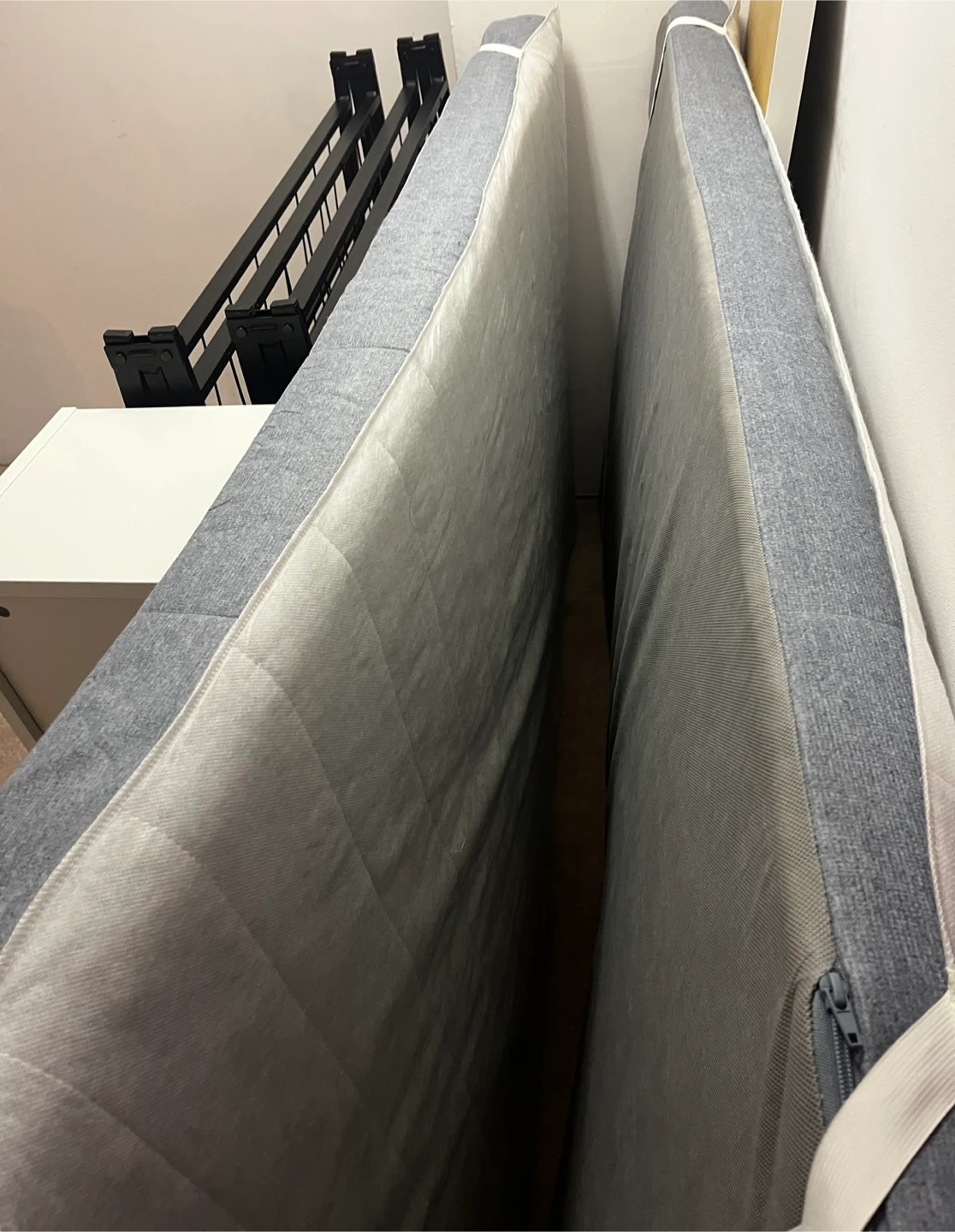 Single Mattress+portable bed frame