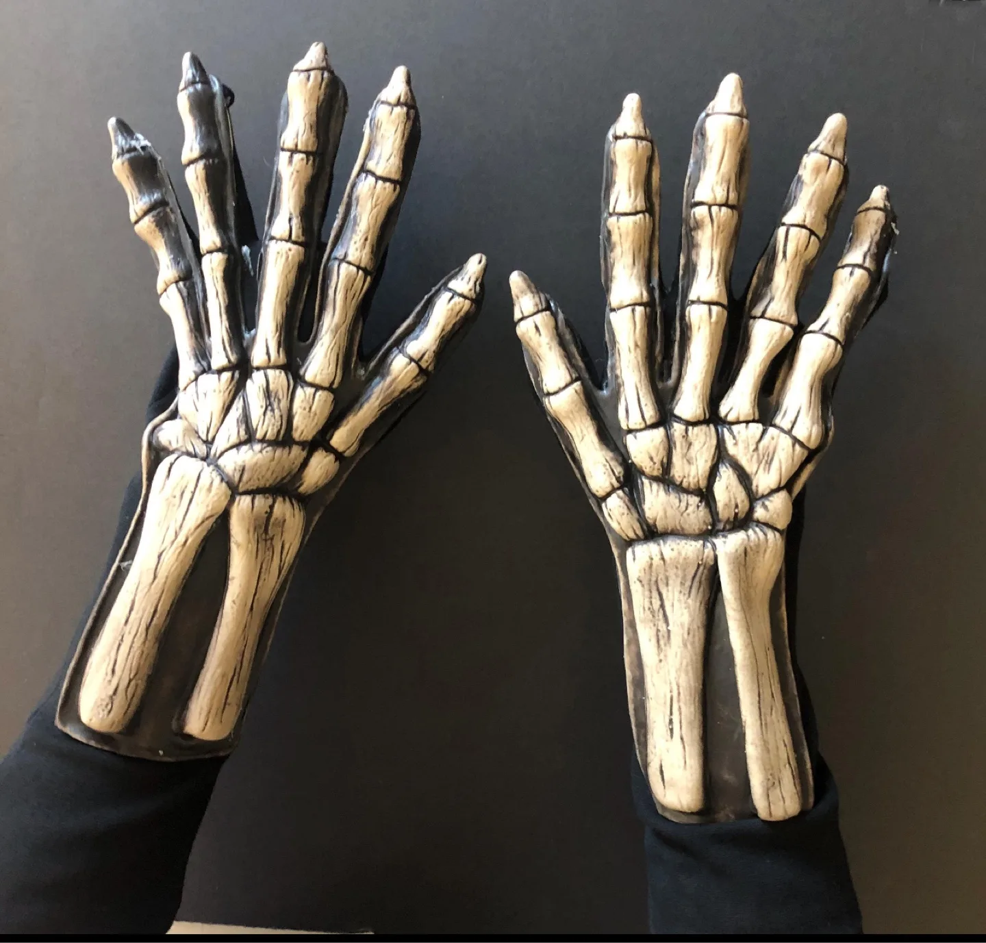 Halloween Skelton costume + gloves M/L image indicator(8)