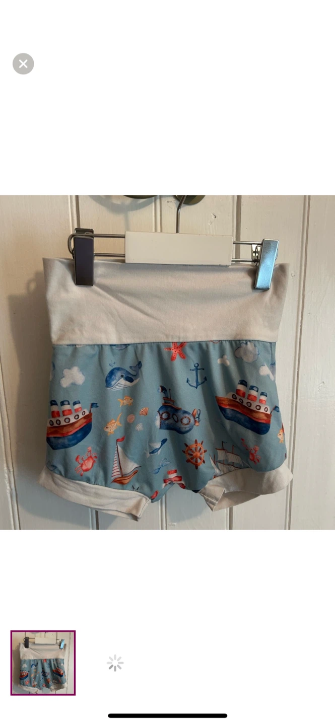 Handmade small shop nautical shorts - photo 2