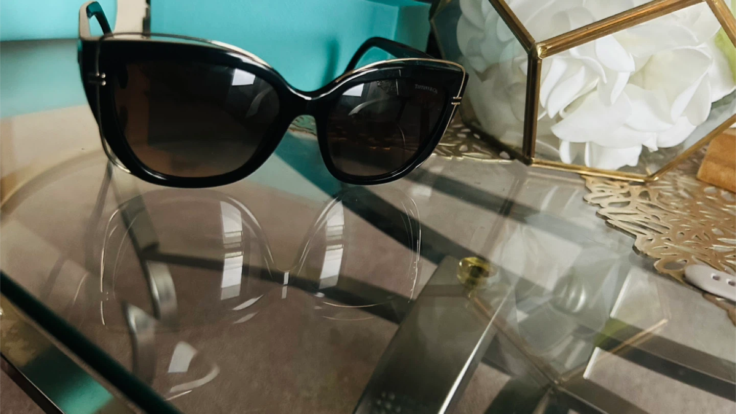 Tiffany & Co. Sunglasses - Black with Gold Trim - photo 3