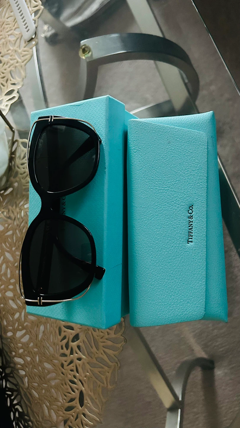 Tiffany & Co. Sunglasses - Black with Gold Trim
