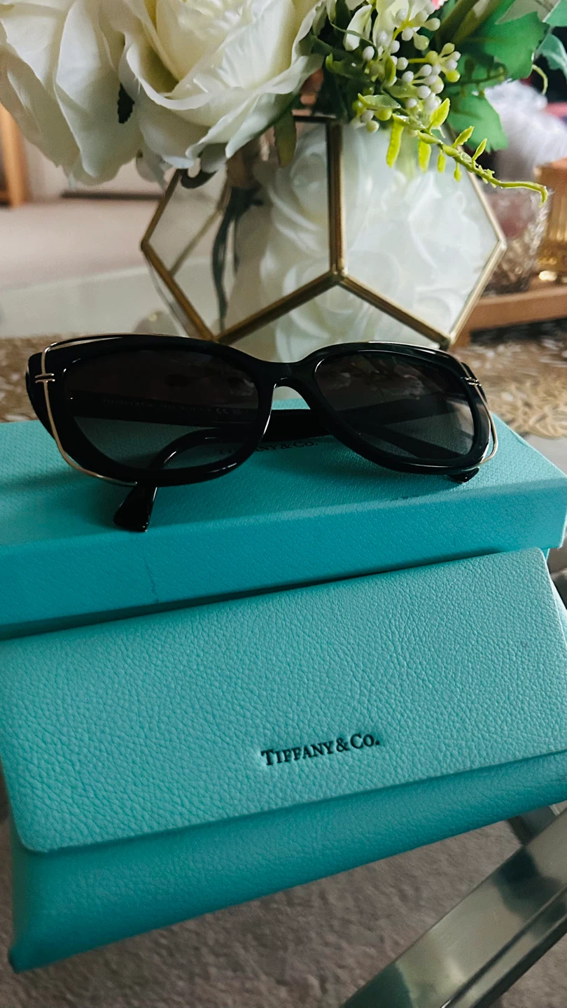 Tiffany & Co. Sunglasses - Black with Gold Trim - photo 2