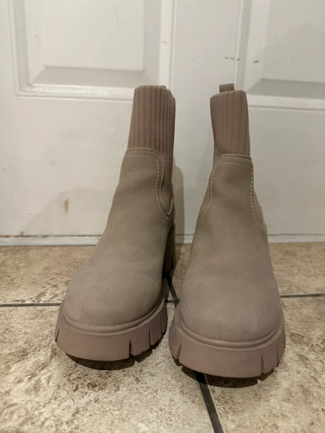 Call It Spring Beige Ankle Boots image indicator(2)