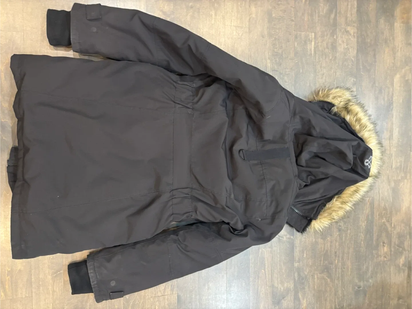 TNA Bancroft black parka with fur hood - Medium image indicator(4)