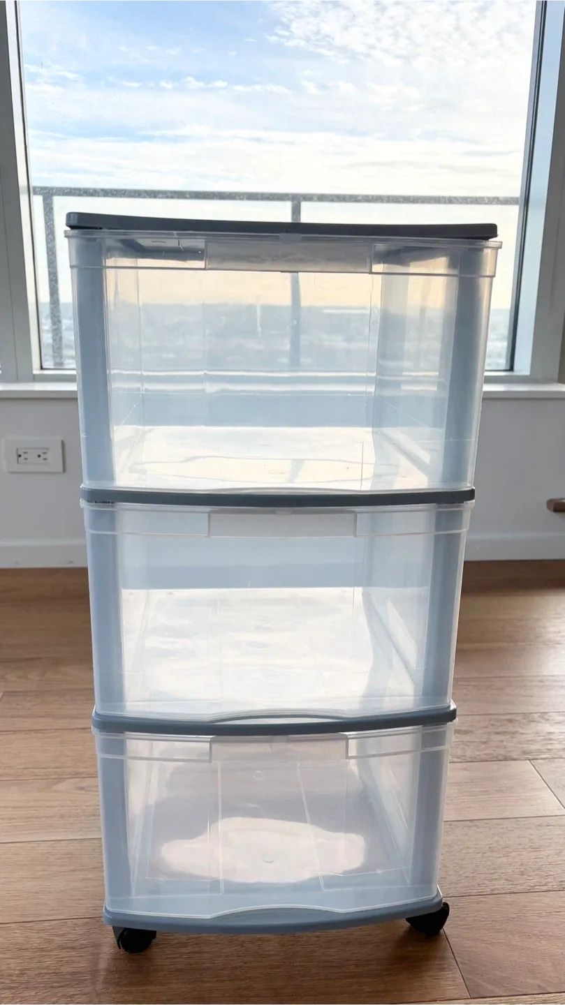 3-Drawer Rolling Storage Cart thumbnail