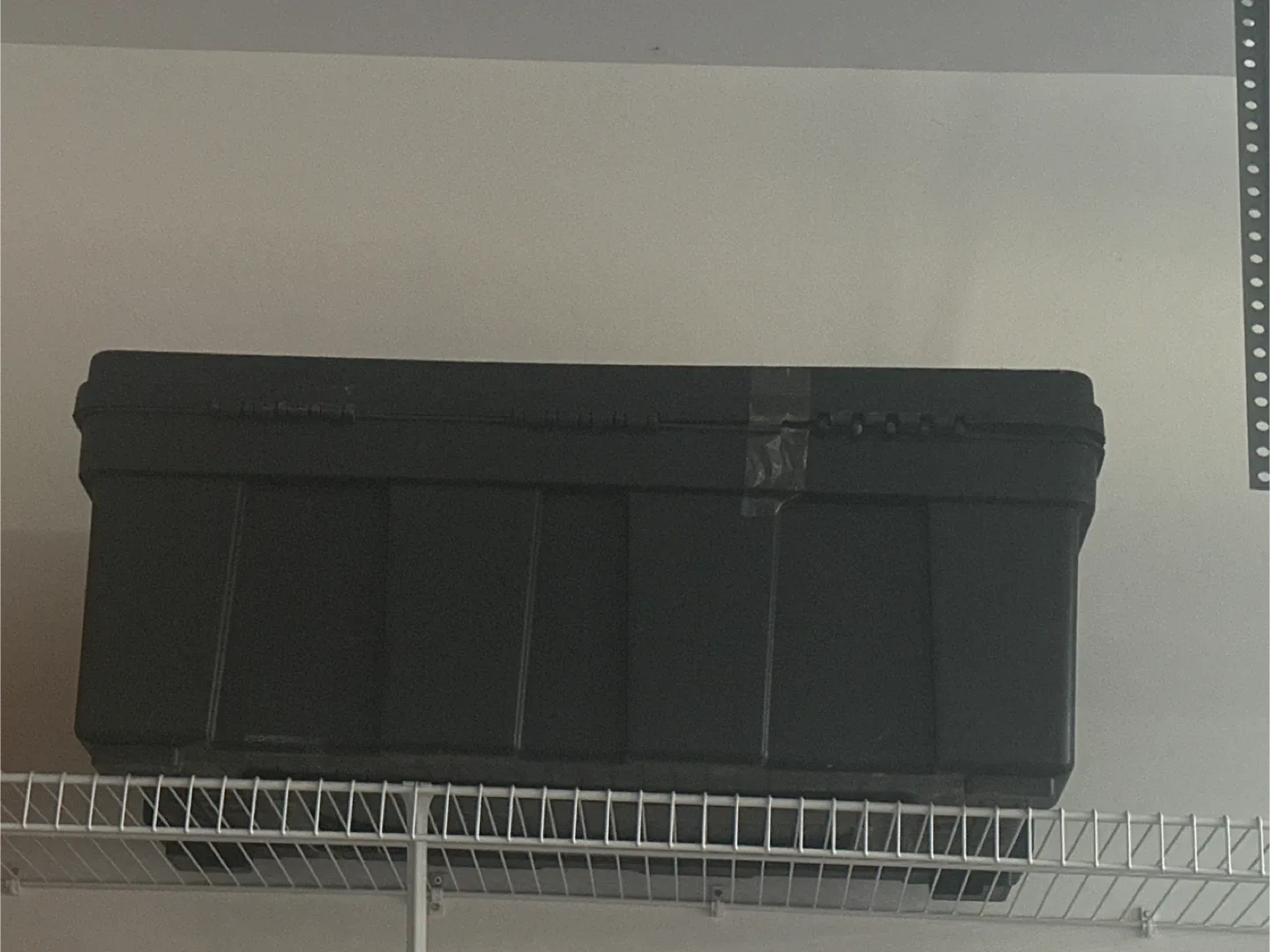 Black Plastic Storage Box