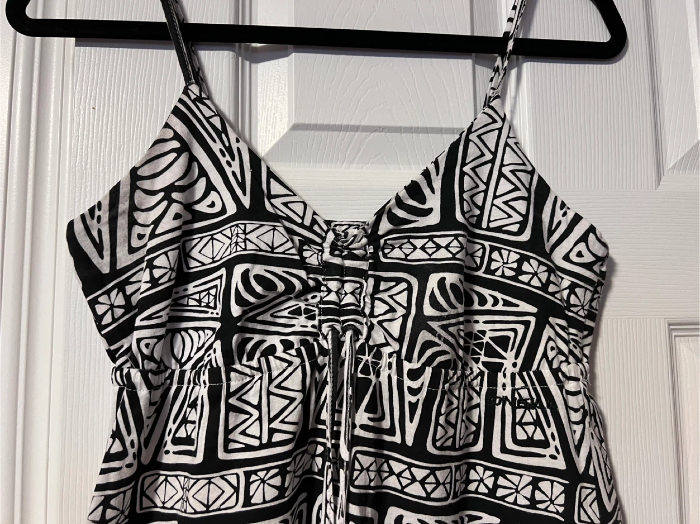 O'Neill Black & White Maxi Dress - Size L - photo 2