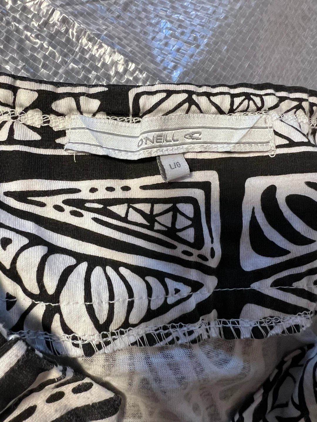O'Neill Black & White Maxi Dress - Size L - photo 3