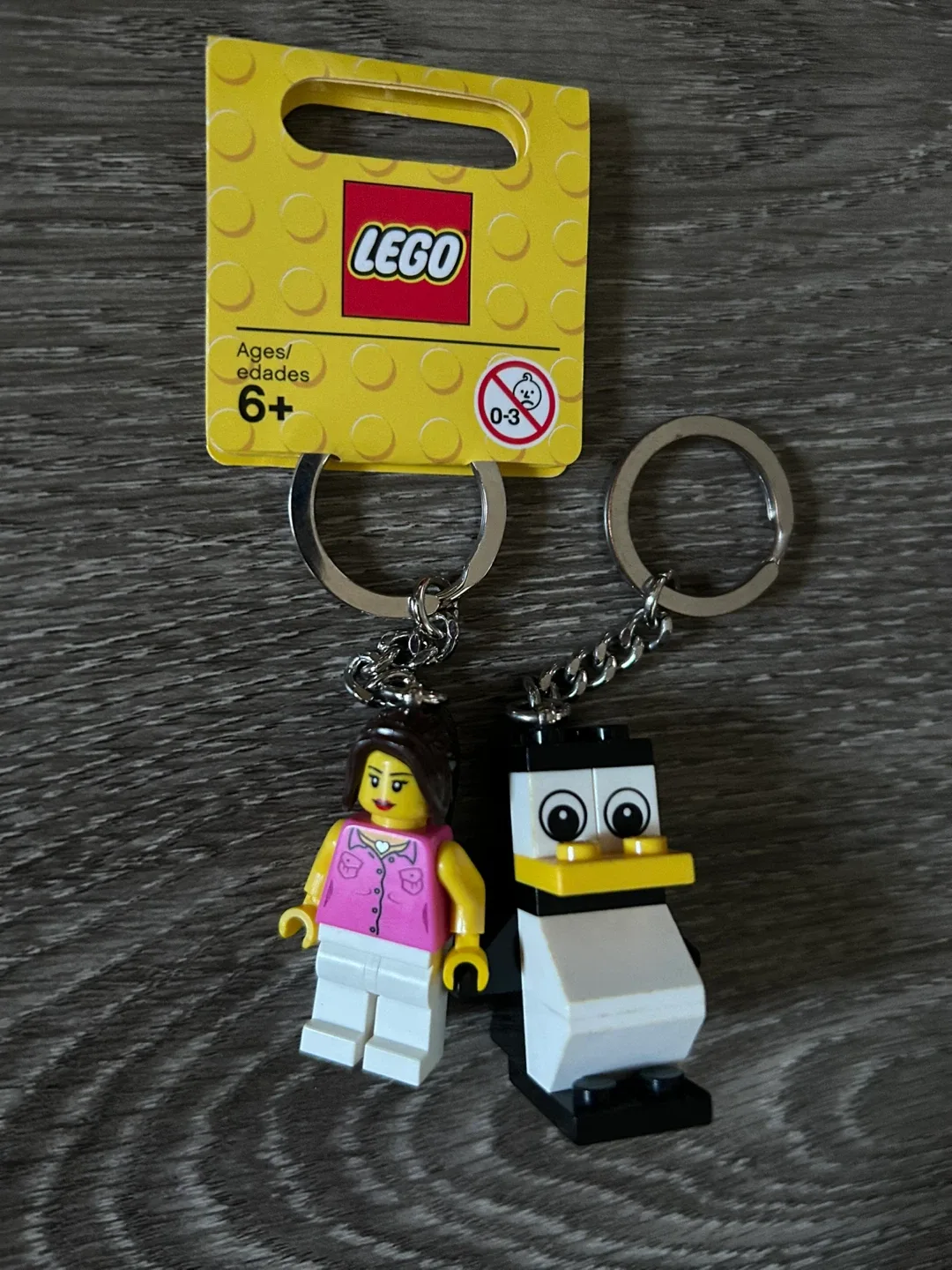 LEGO Minifigure Keychains - Girl & Penguin