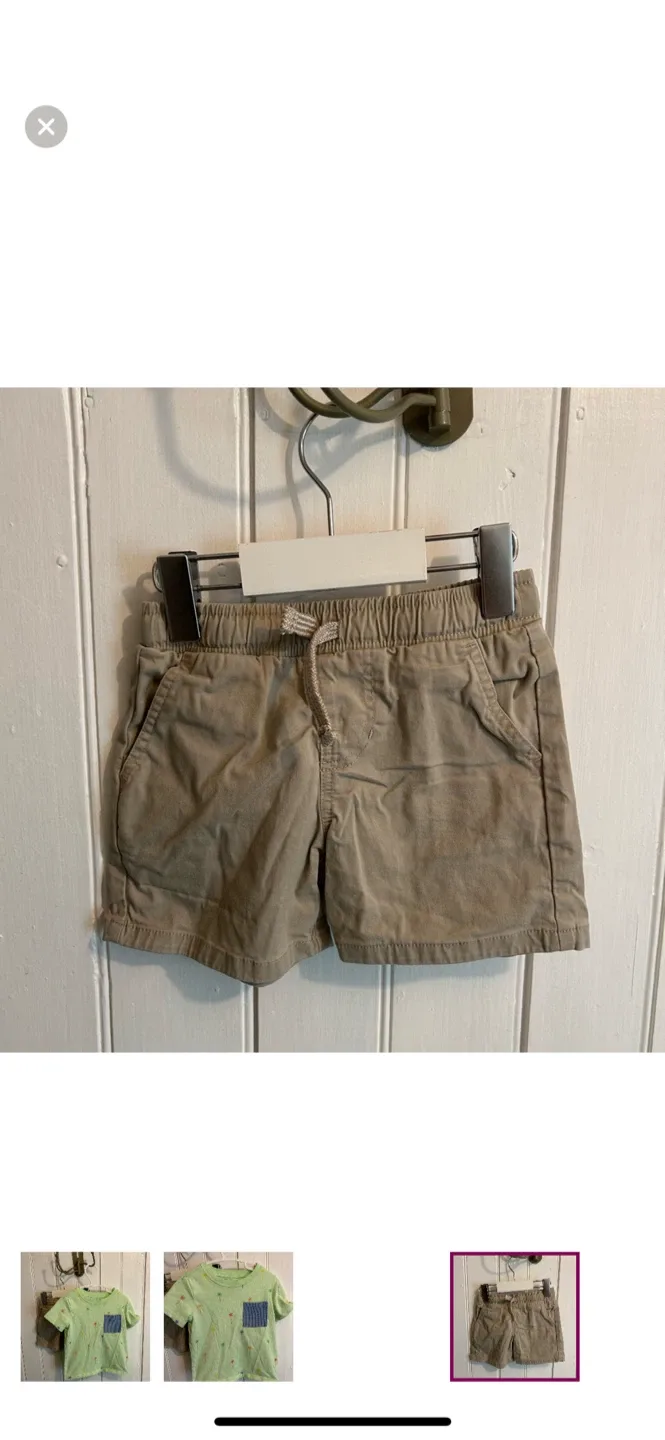 Kids' Outfit - Green Palm Tee & Shorts image indicator(3)