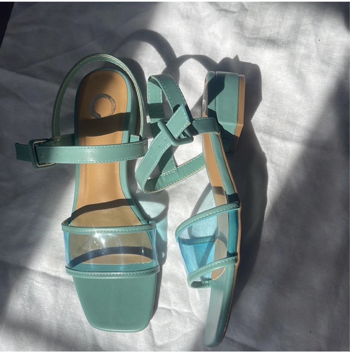 Celle Aqua Blue Sandals - photo 2