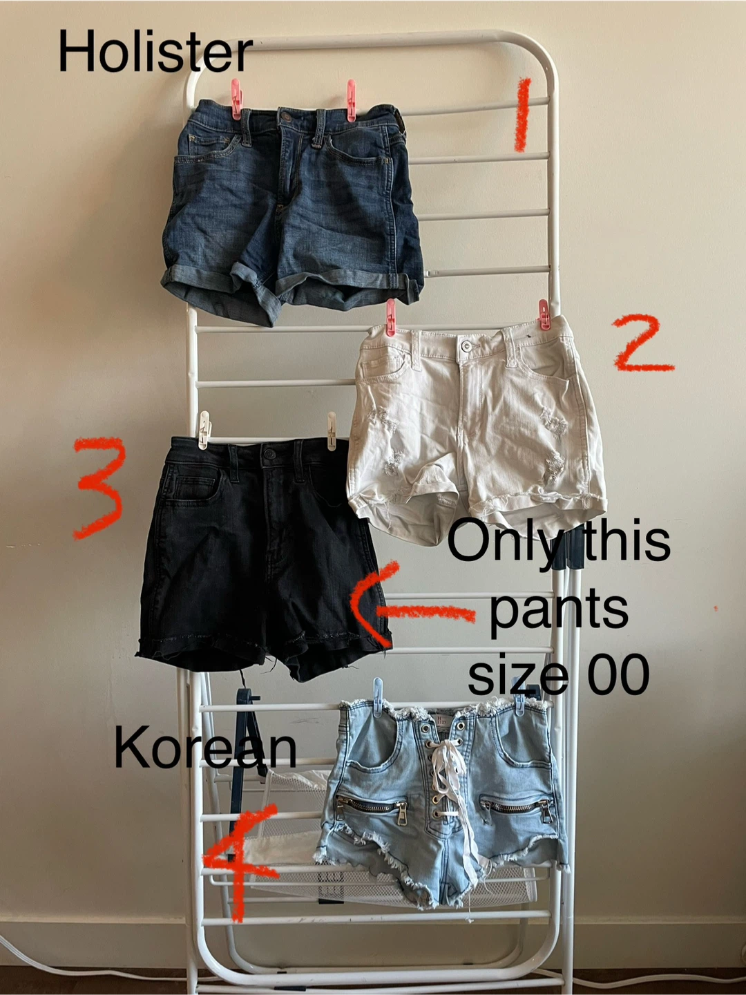 Women Shorts, $5 each $35 for all