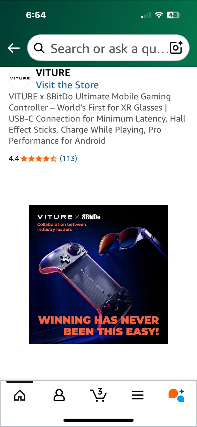 Viture x 8BitDo Mobile Gaming Controller - photo 4