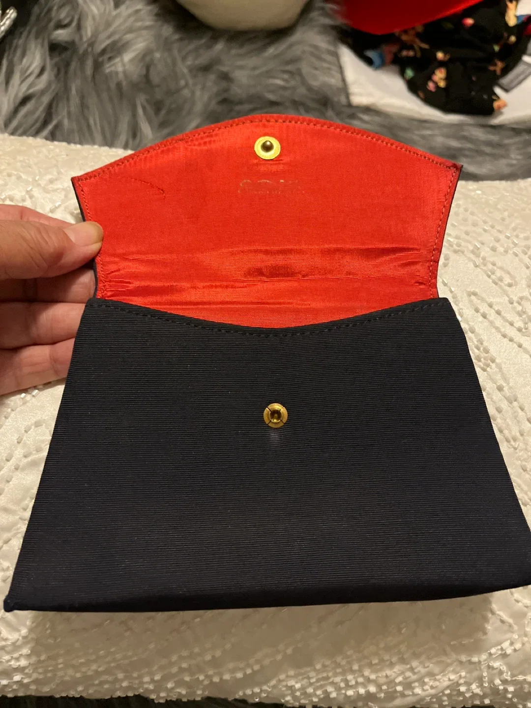 Vintage Cameo Black Clutch image indicator(2)