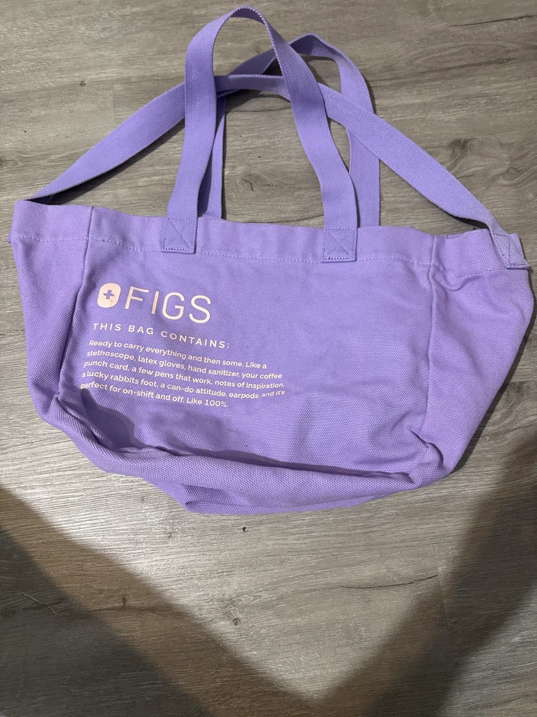 FIGS Lavender Tote Bag