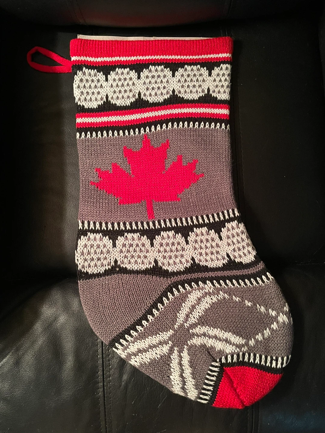 NEW Canadian Maple Leaf Christmas Stocking