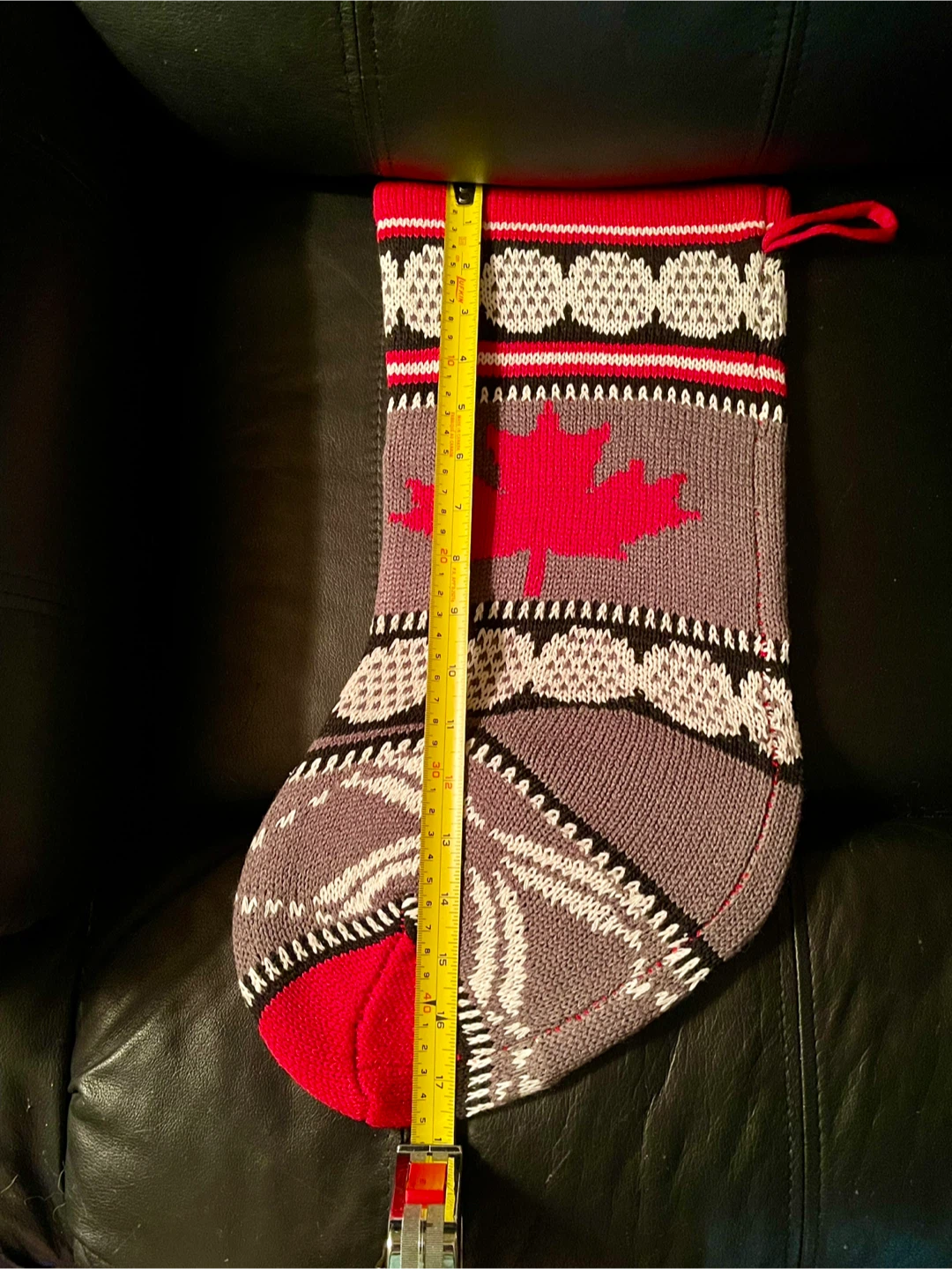NEW Canadian Maple Leaf Christmas Stocking - photo 2