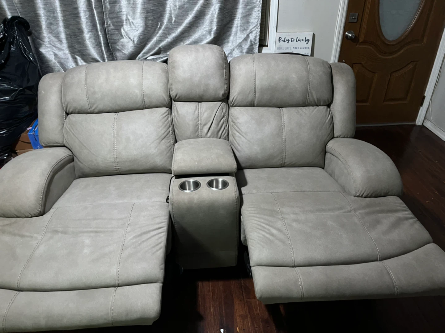 Reclining Loveseat with Console - photo 2