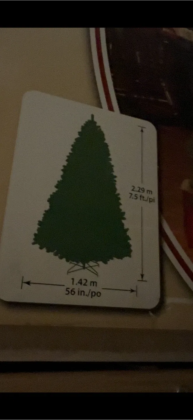 Realistic FEEL-REAL 7.5 ft Artificial Christmas Tree
