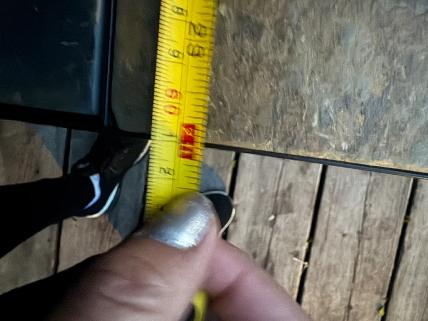 Slate Tile Top Metal Outdoor Table 28"x28" image indicator(3)