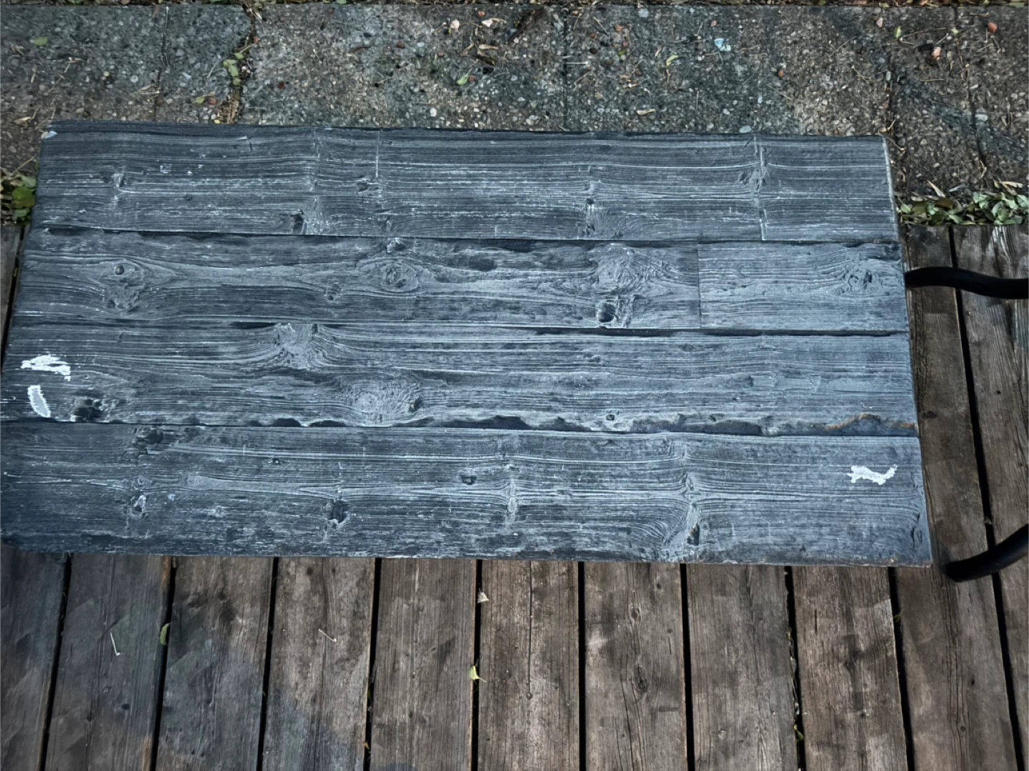 Rustic Grey Wooden Coffee Table - photo 2