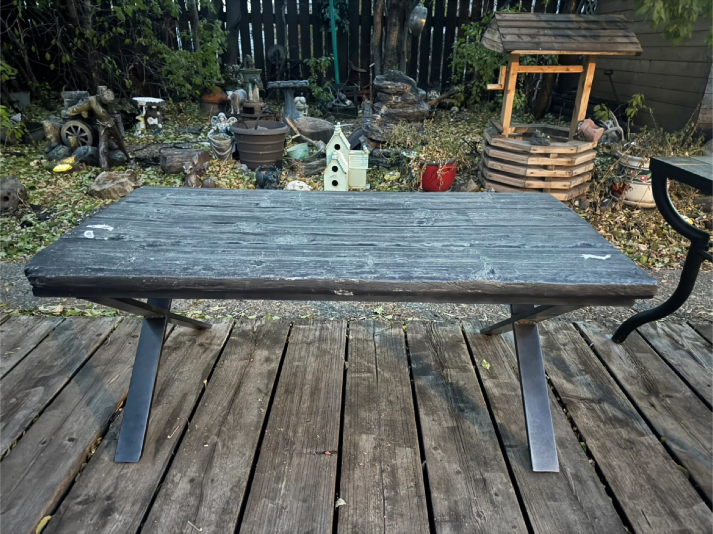 Rustic Grey Wooden Coffee Table