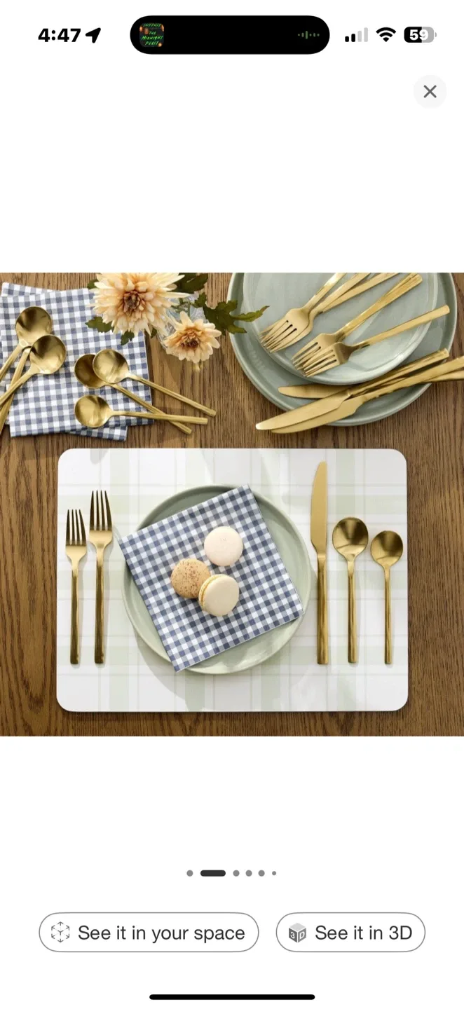 Mainstays gold silverware set of 4 image indicator(2)