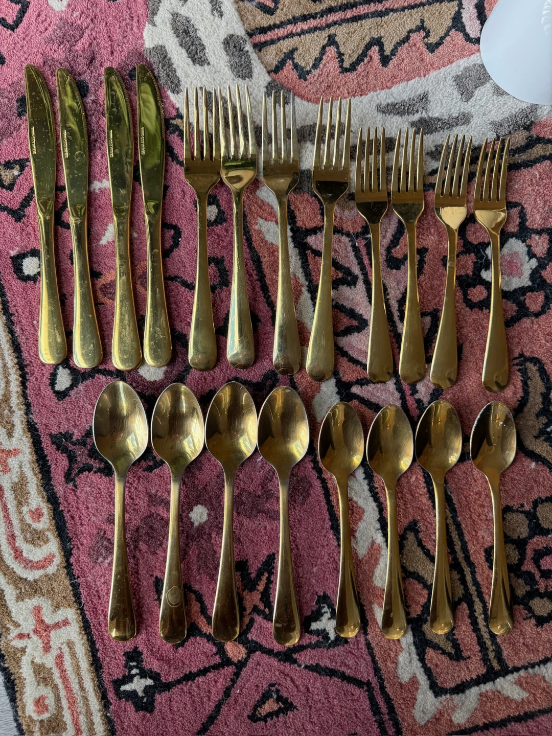 Mainstays gold silverware set of 4 - photo 4