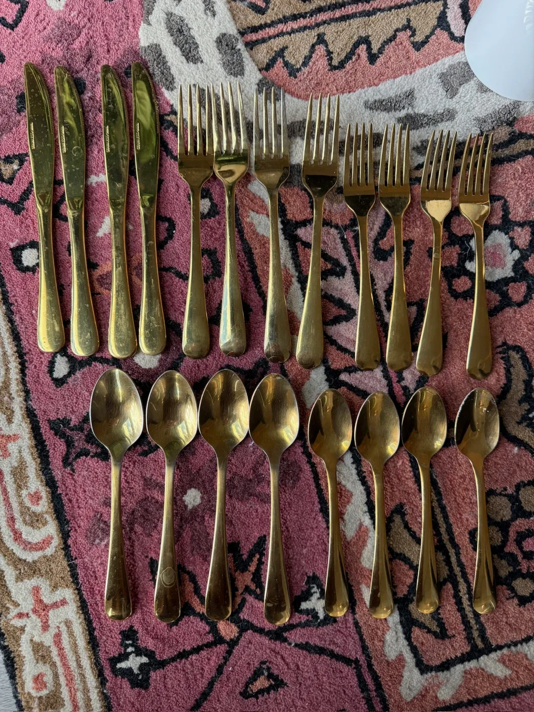 Mainstays gold silverware set of 4 image indicator(4)