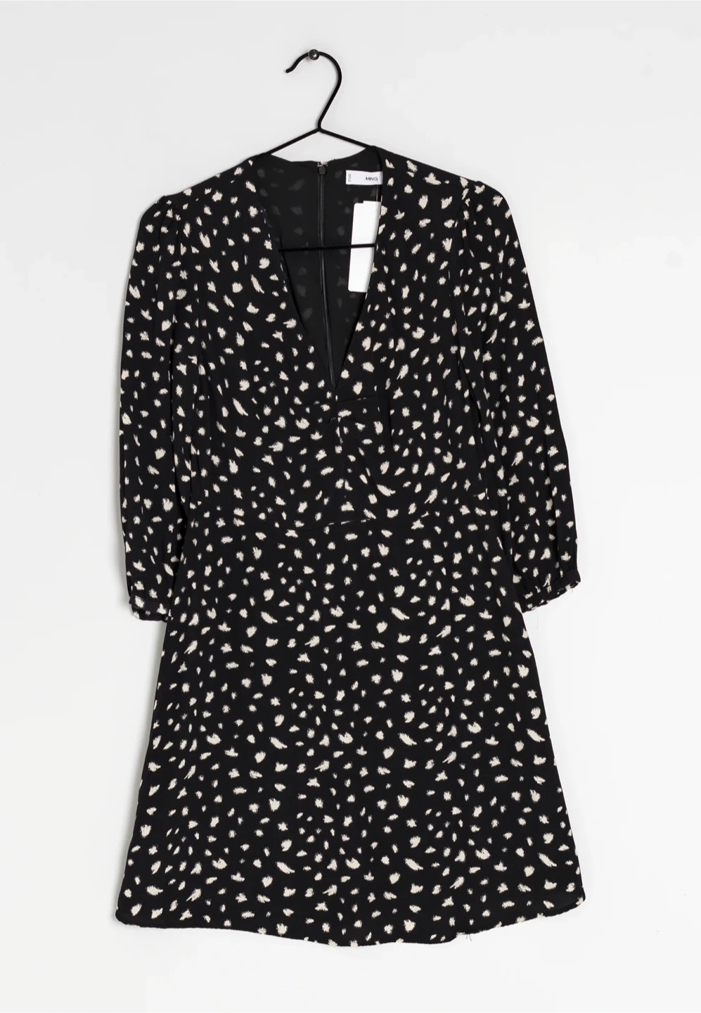 Mango Black & White Print Mini Dress - photo 2