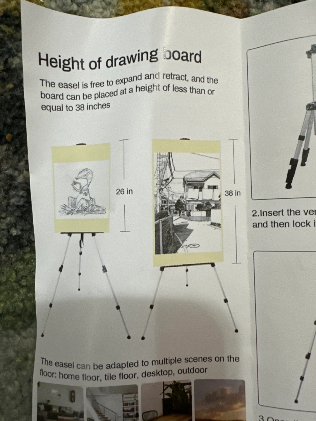 Portable Art Easel- Metal image indicator(2)