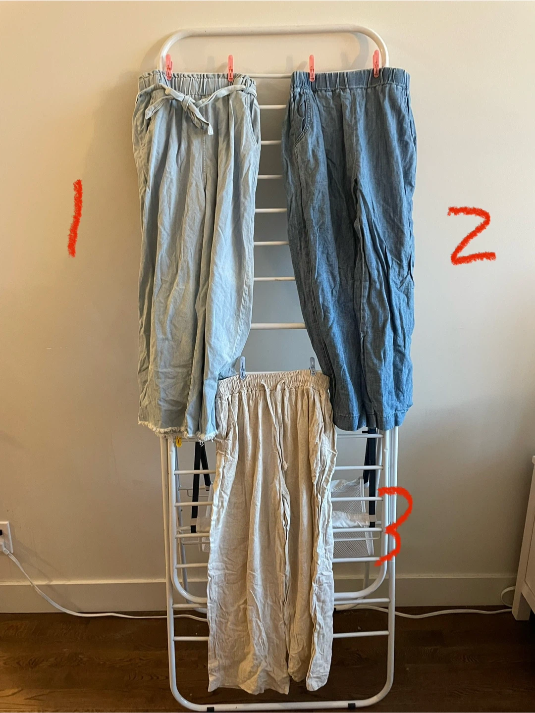 Comfy Korean rubber banding waist pants, $5 each $20 for all