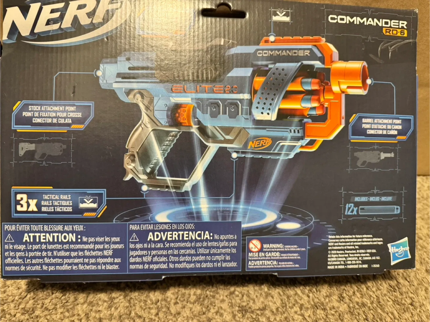 Nerf Elite 2.0 Commander RD-6 Blaster - New in Box! image indicator(2)