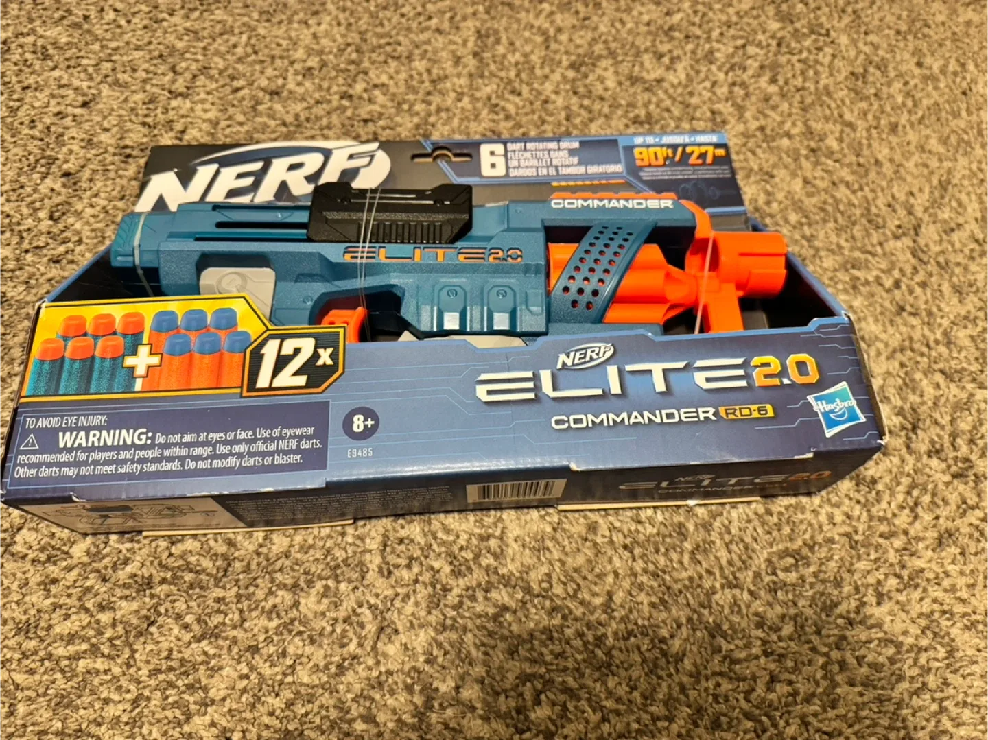 Nerf Elite 2.0 Commander RD-6 Blaster - New in Box!