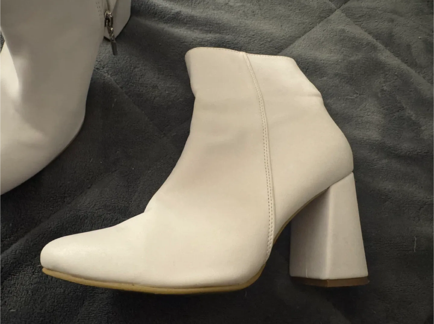 White Ankle Boots - Size 9 image indicator(2)